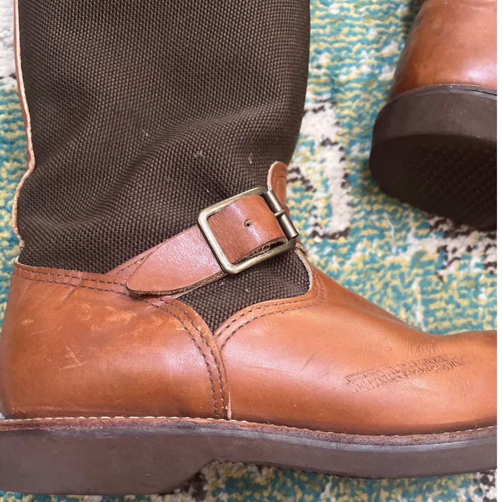 Vtg Chippewa "Descaro" 17" Vipercloth Snake Boots (23913) Men's 9.5 D Usa 1993 - Picture 7 of 10